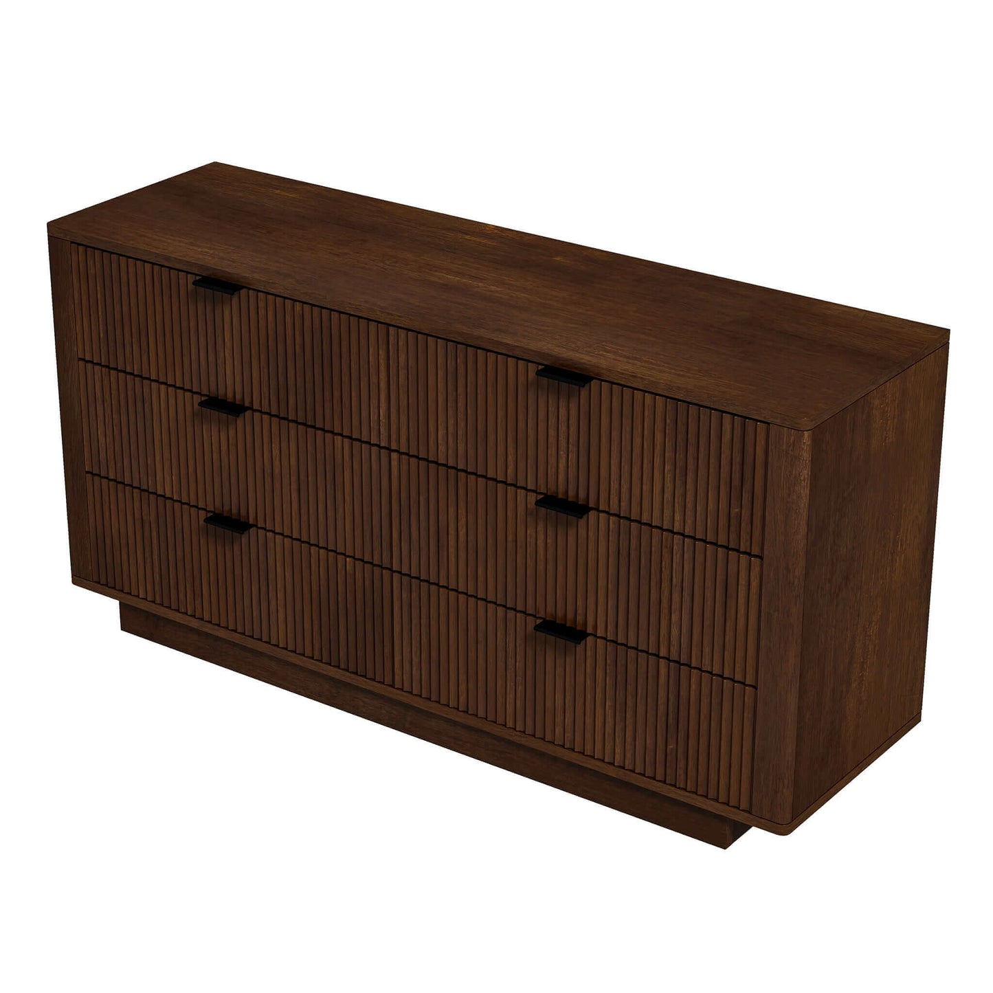 Lola Mid Century Modern Walnut Dresser