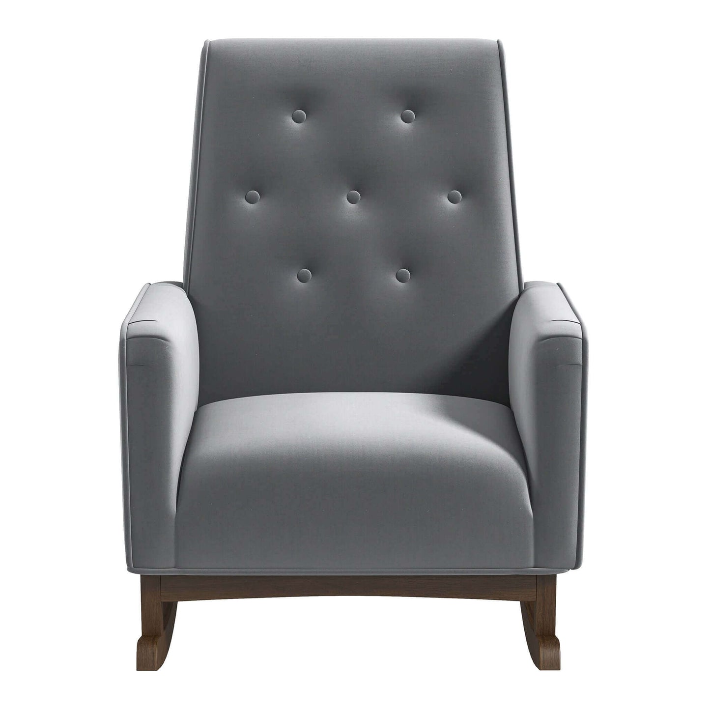Demetrius Light Grey Fabric Rocking Chair