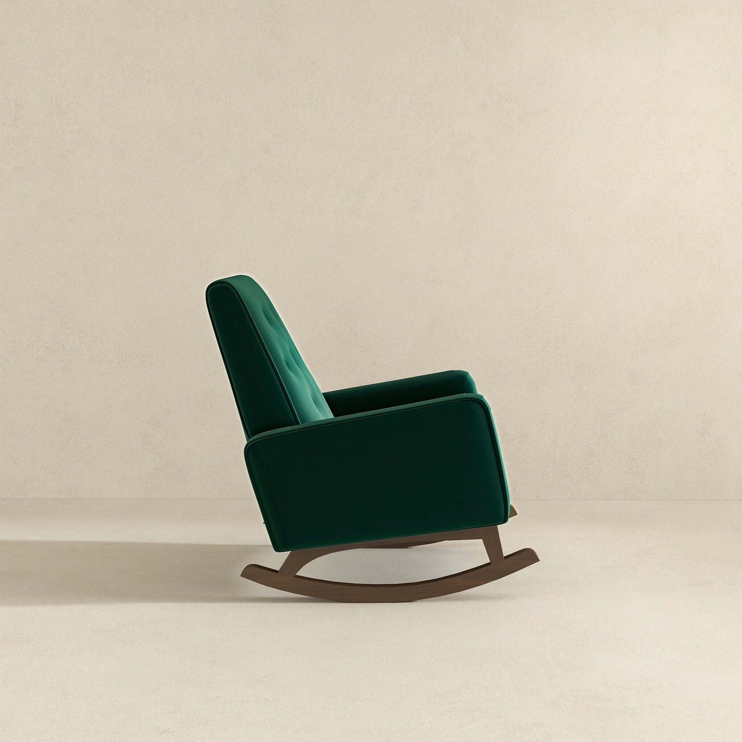 Demetrius Green Velvet Rocking Chair