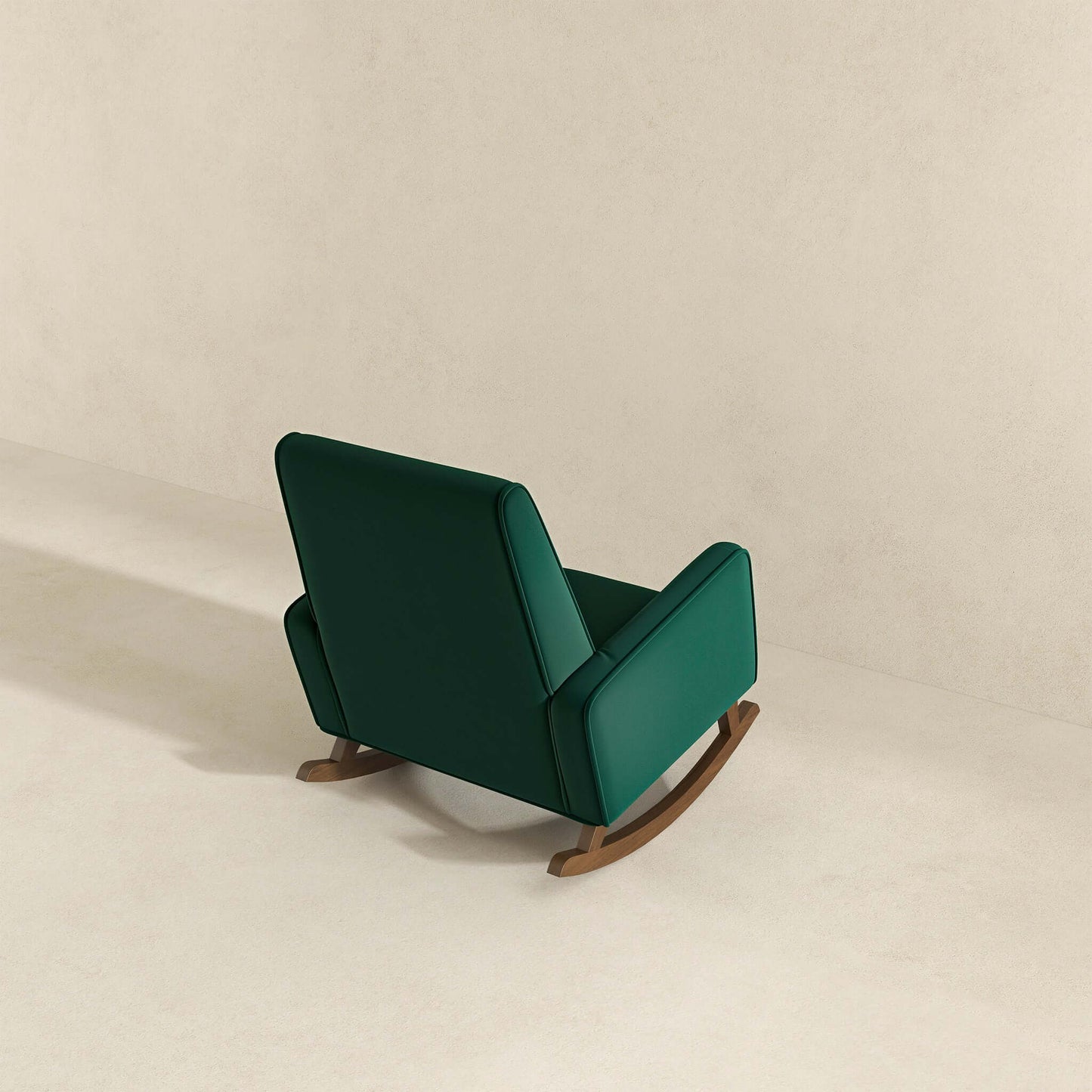 Demetrius Green Velvet Rocking Chair