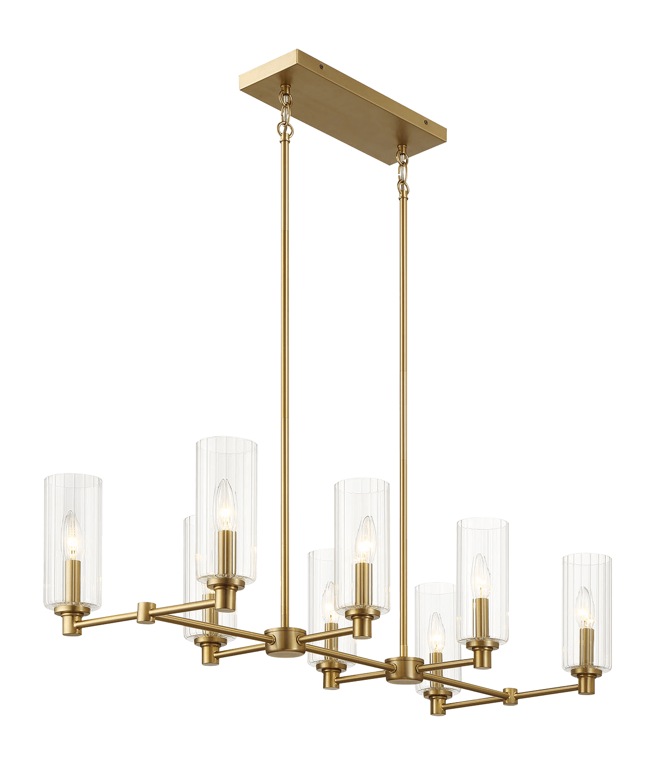 Willow Eight Light Island Pendant Lamp