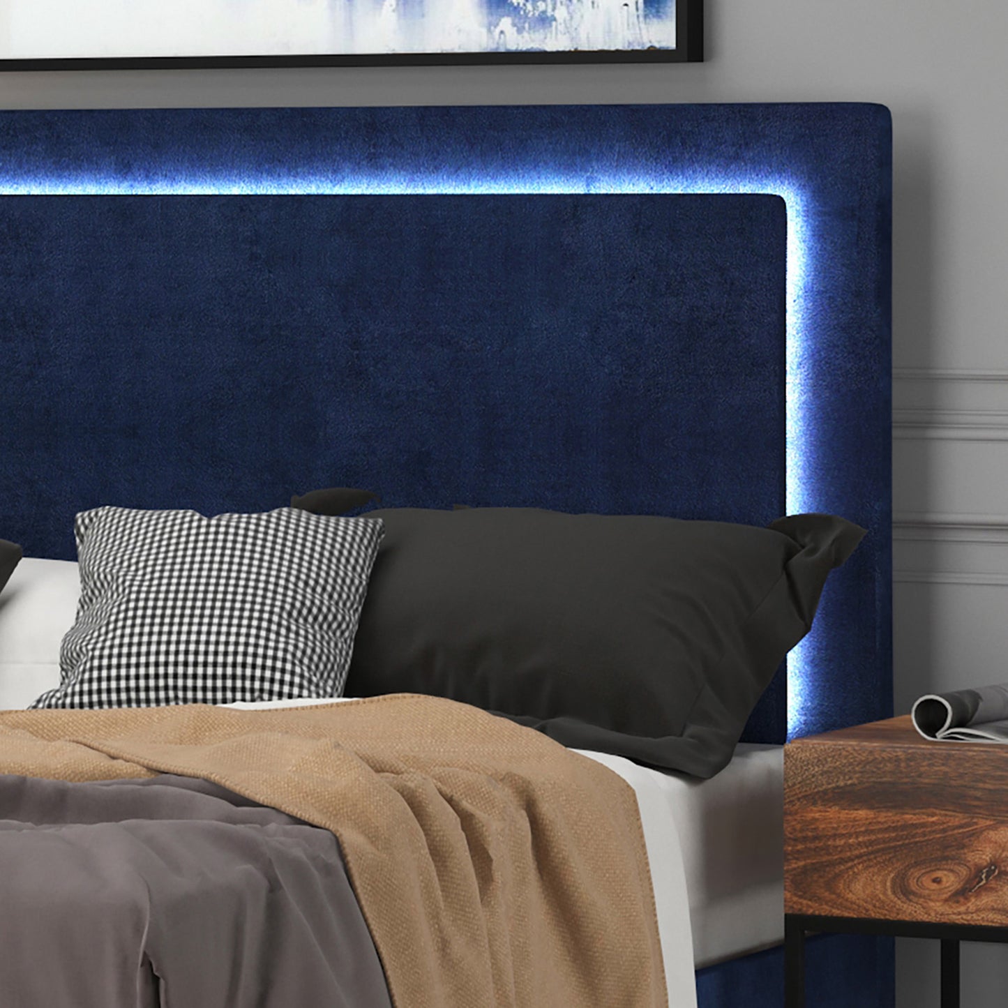 Lumina King Bed Blue