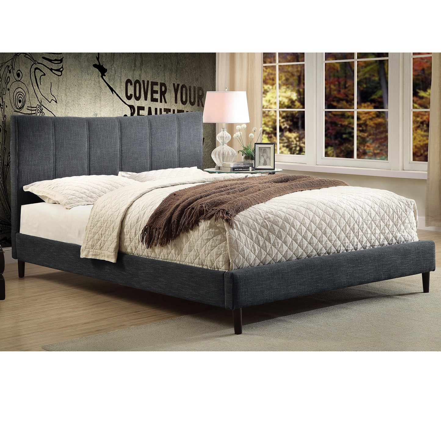 Rimo Double Bed Grey