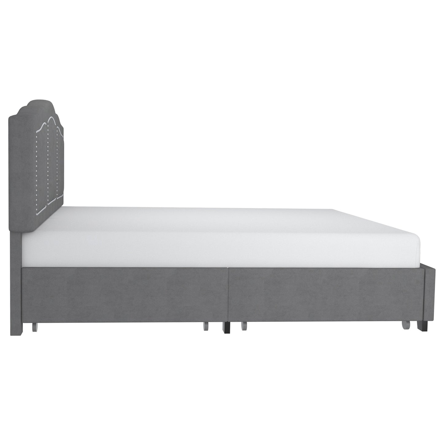 Diana King Platform Bed with Storage