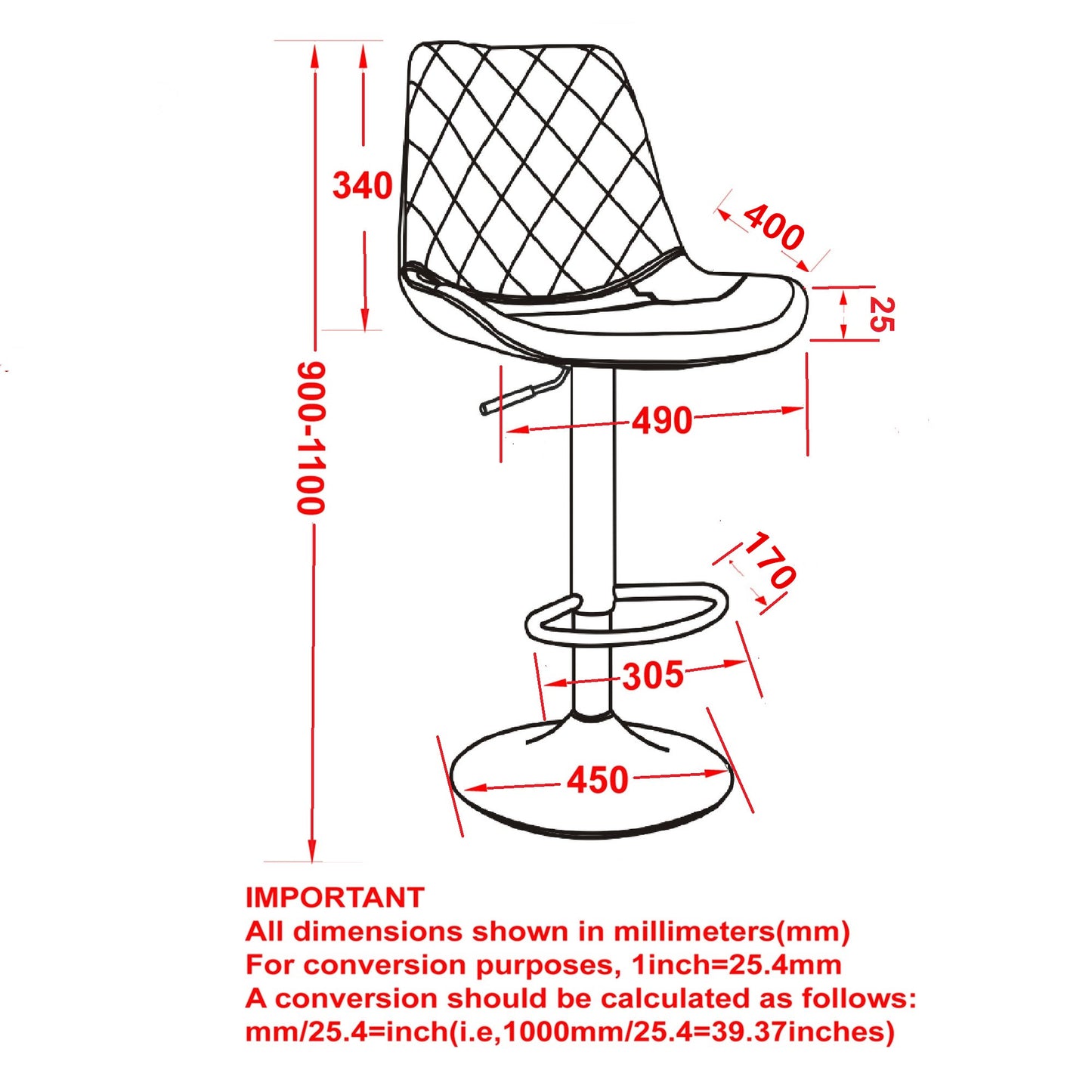 Kansas Air Lift Stools