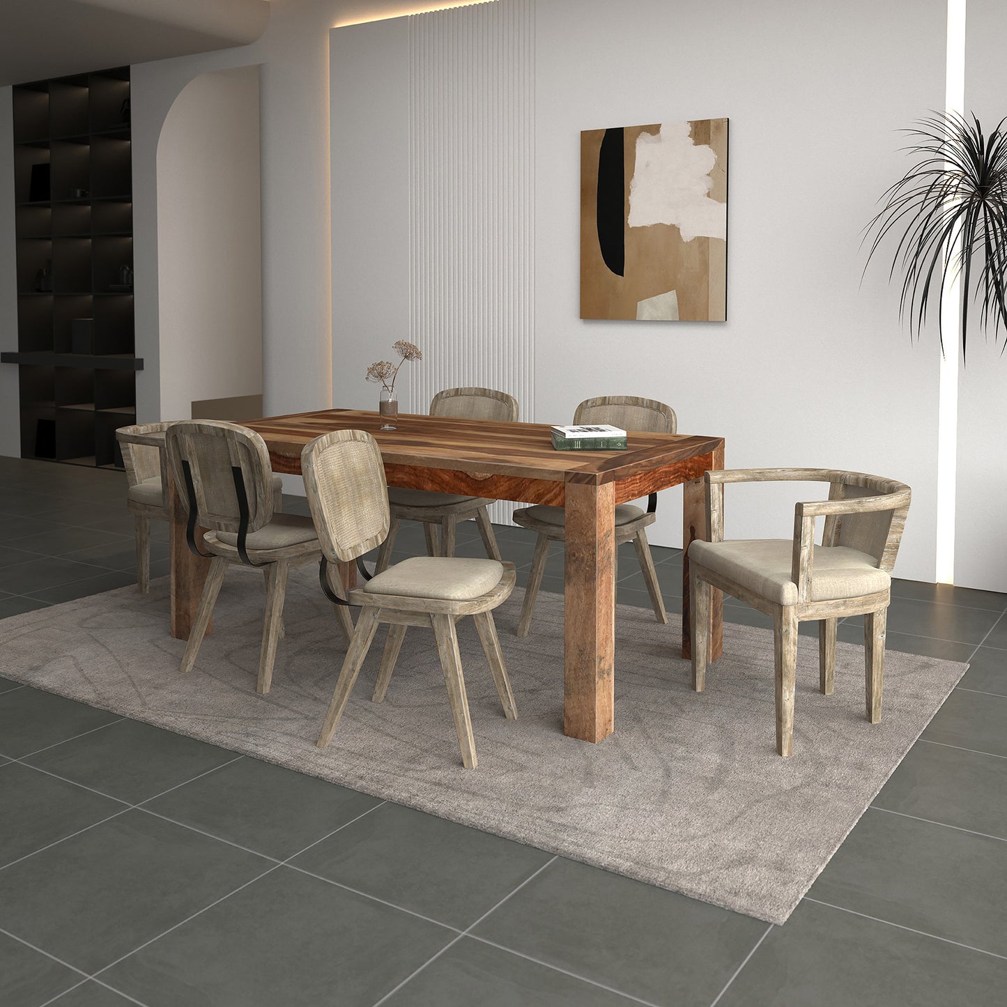 Krish with Aster & Odin Dining Chairs