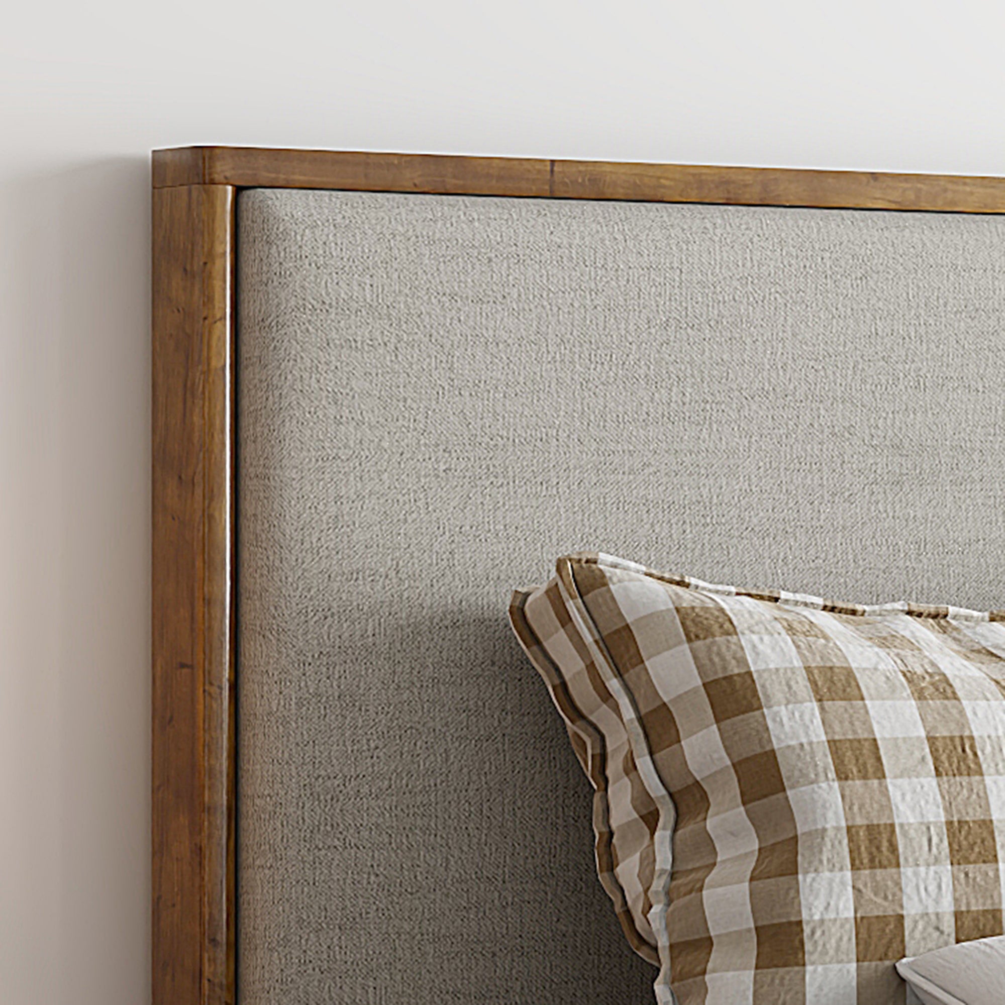 Andover Oat Queen Platform Bed w/ Drawer