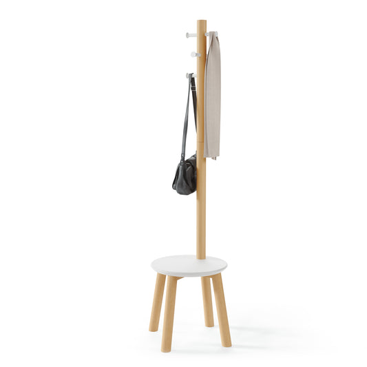 Pillar Stool and Coatrack