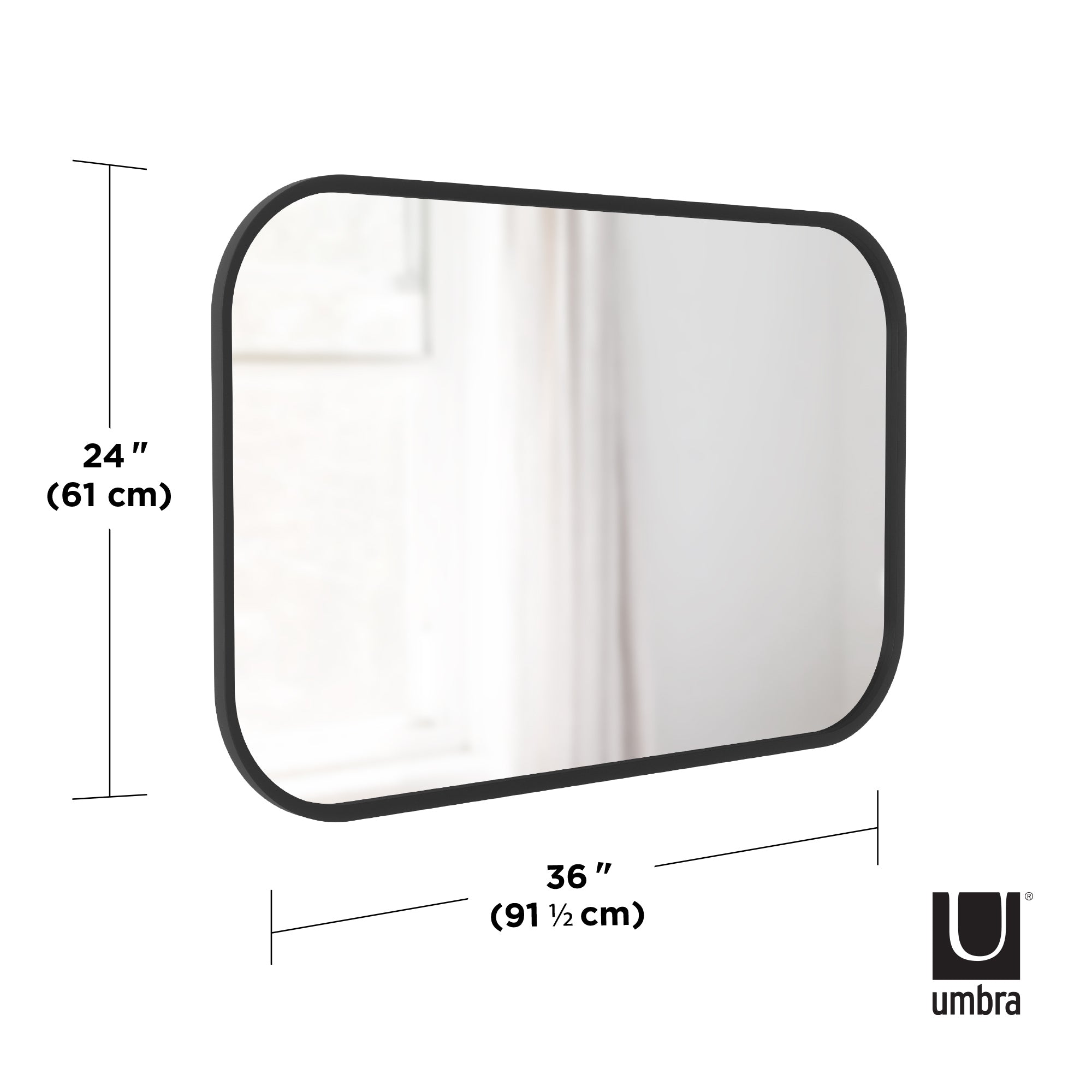 Hub Rectangular Mirror 24 x 36" (61 x 91 cm)