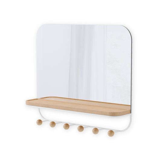 Estique Mirror with Hooks