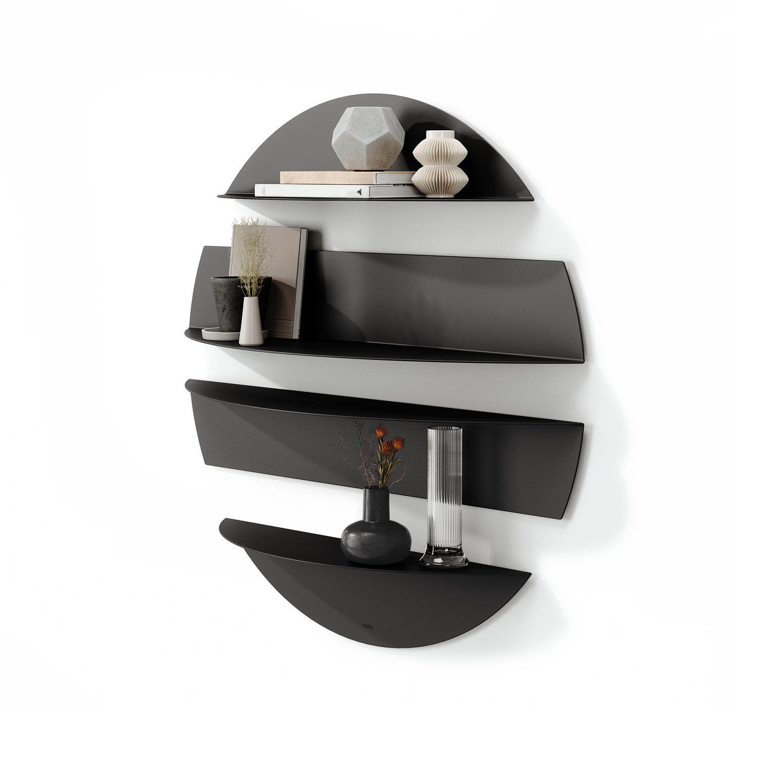 Solis Decorative Metal Floating Wall Shelves