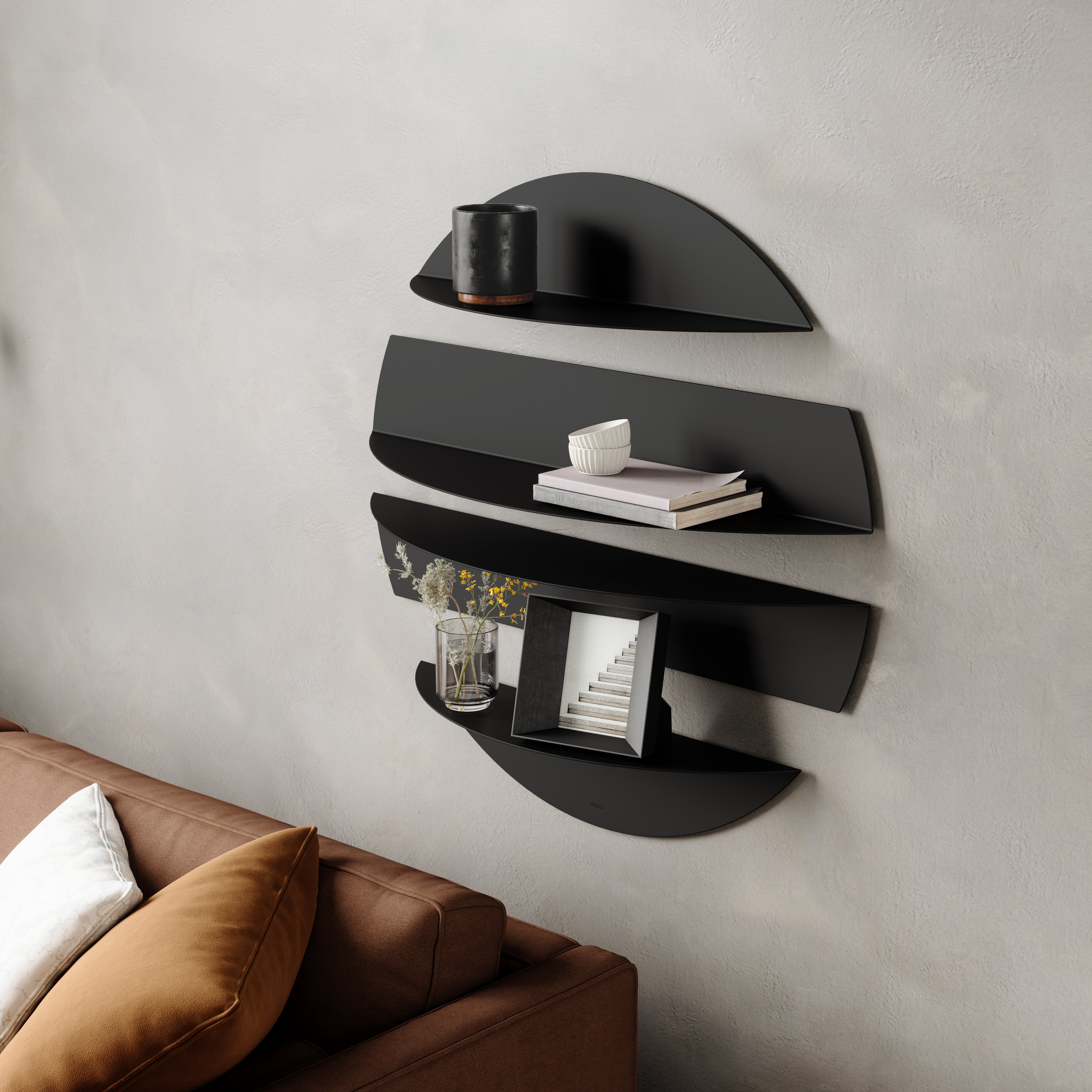 Solis Decorative Metal Floating Wall Shelves