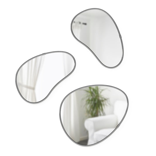 Hubba Pebble Mirrors, Set of 3