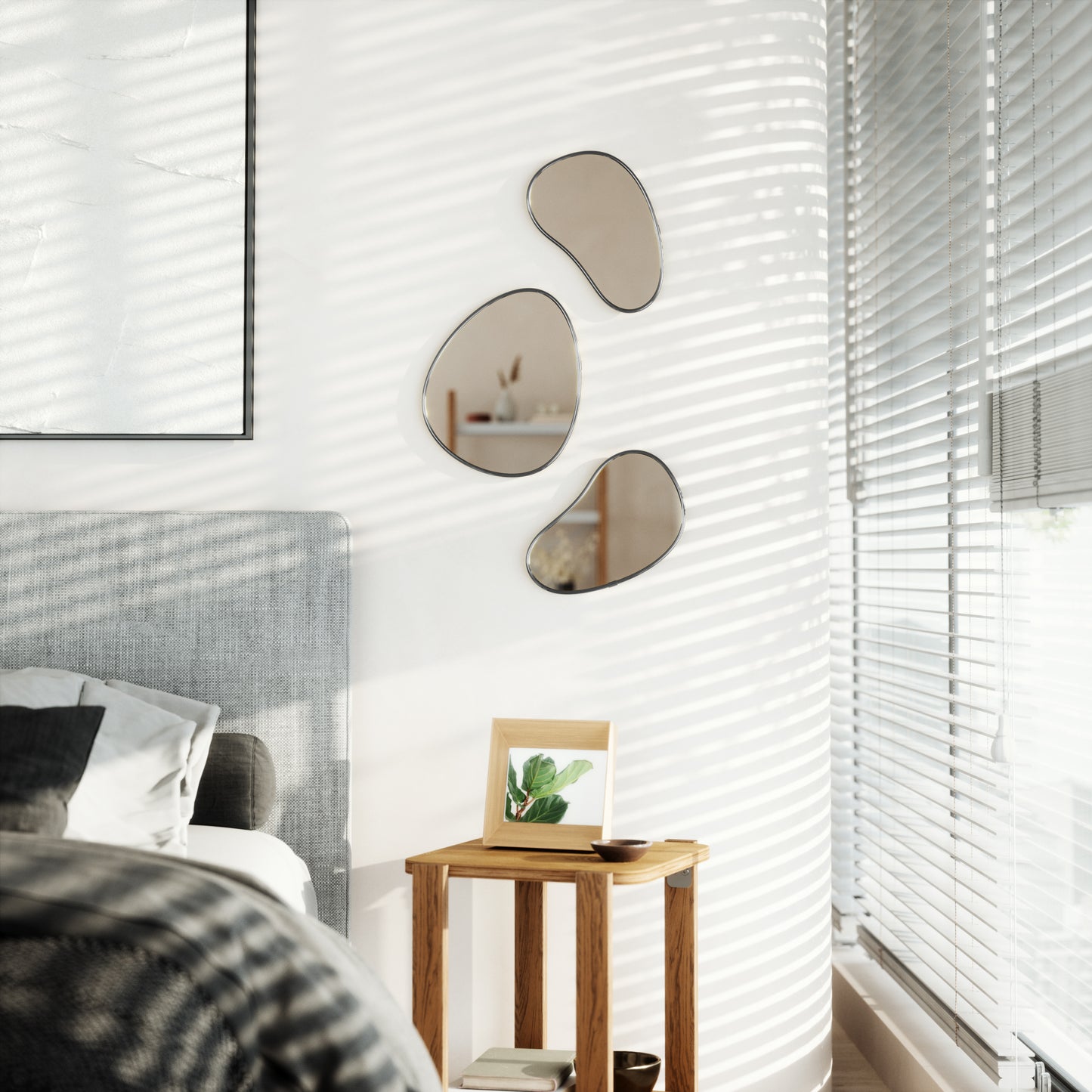 Hubba Pebble Mirrors, Set of 3