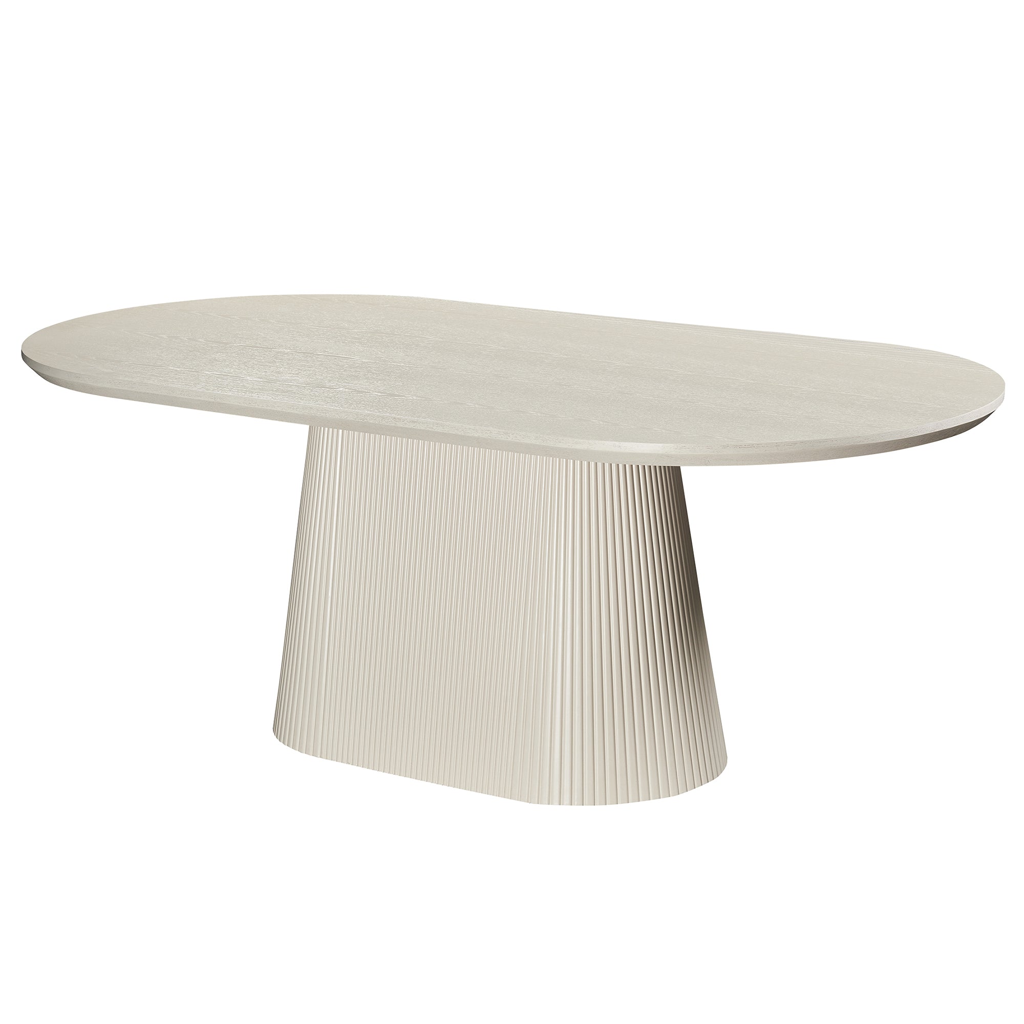 Tovas Oval Dining Table Ivory