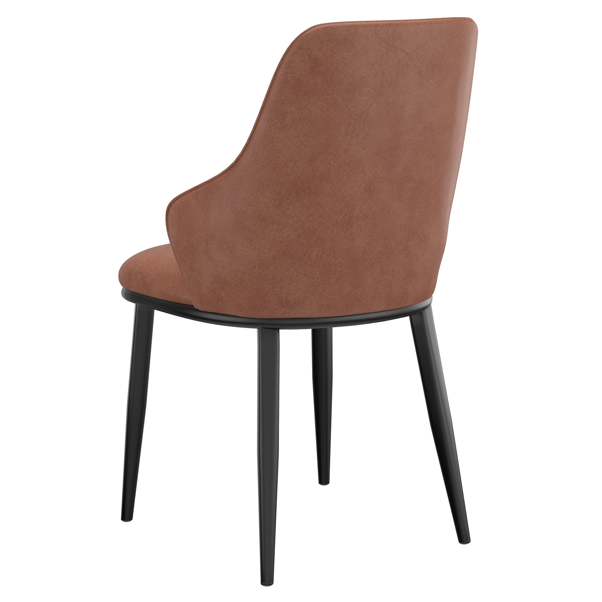 Kash Side Chairs Saddle Faux Leather
