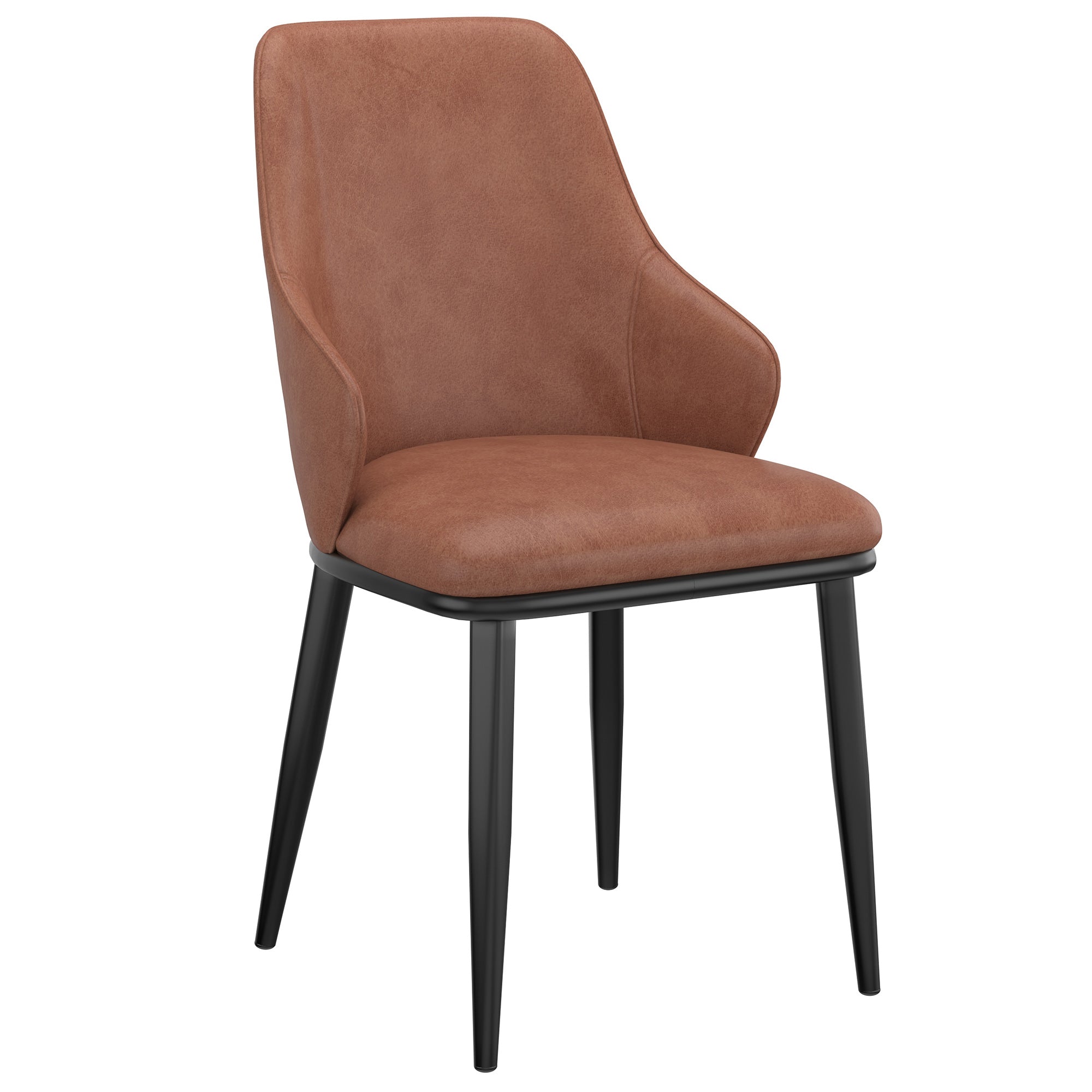 Kash Side Chairs Saddle Faux Leather