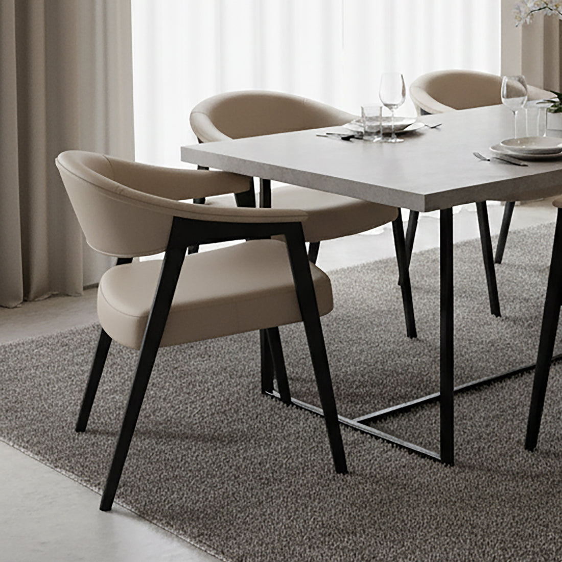 Bexley Dining Chairs Mushroom