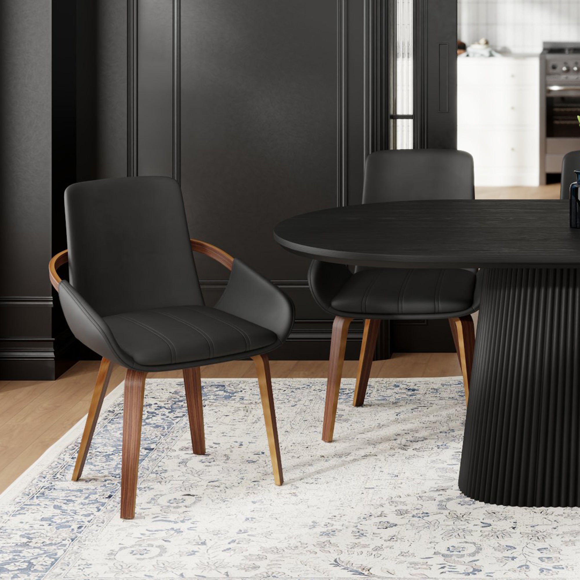 Caspian Dining Chairs Black