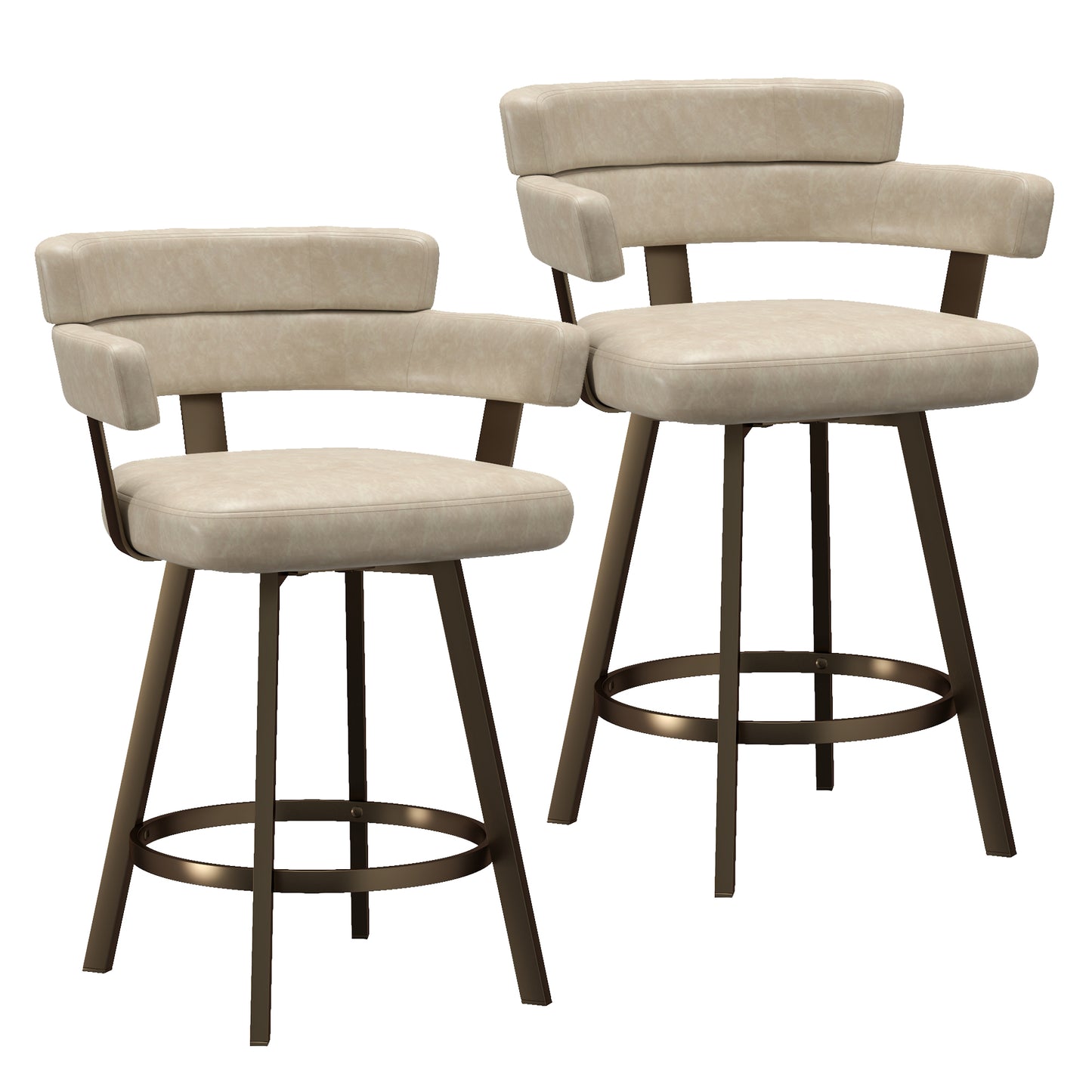Oberon Counter Stools Ivory