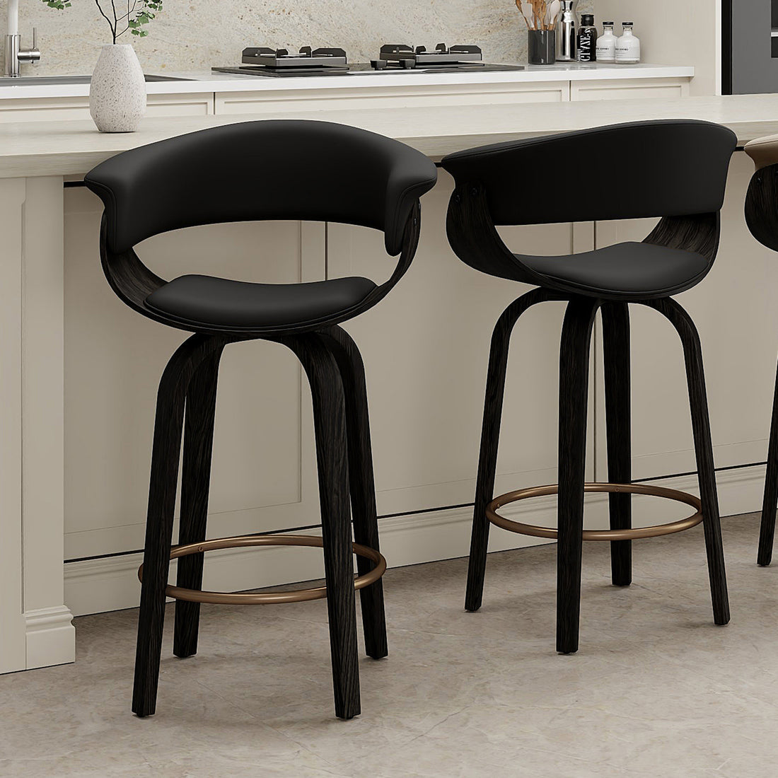 Holt Counter Stools Black Walnut