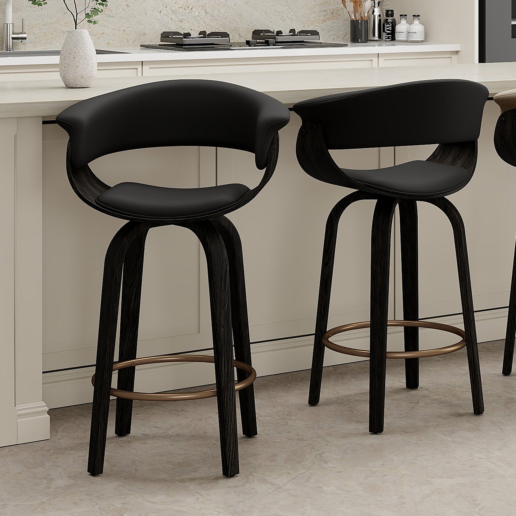 Holt Counter Stools Black Walnut