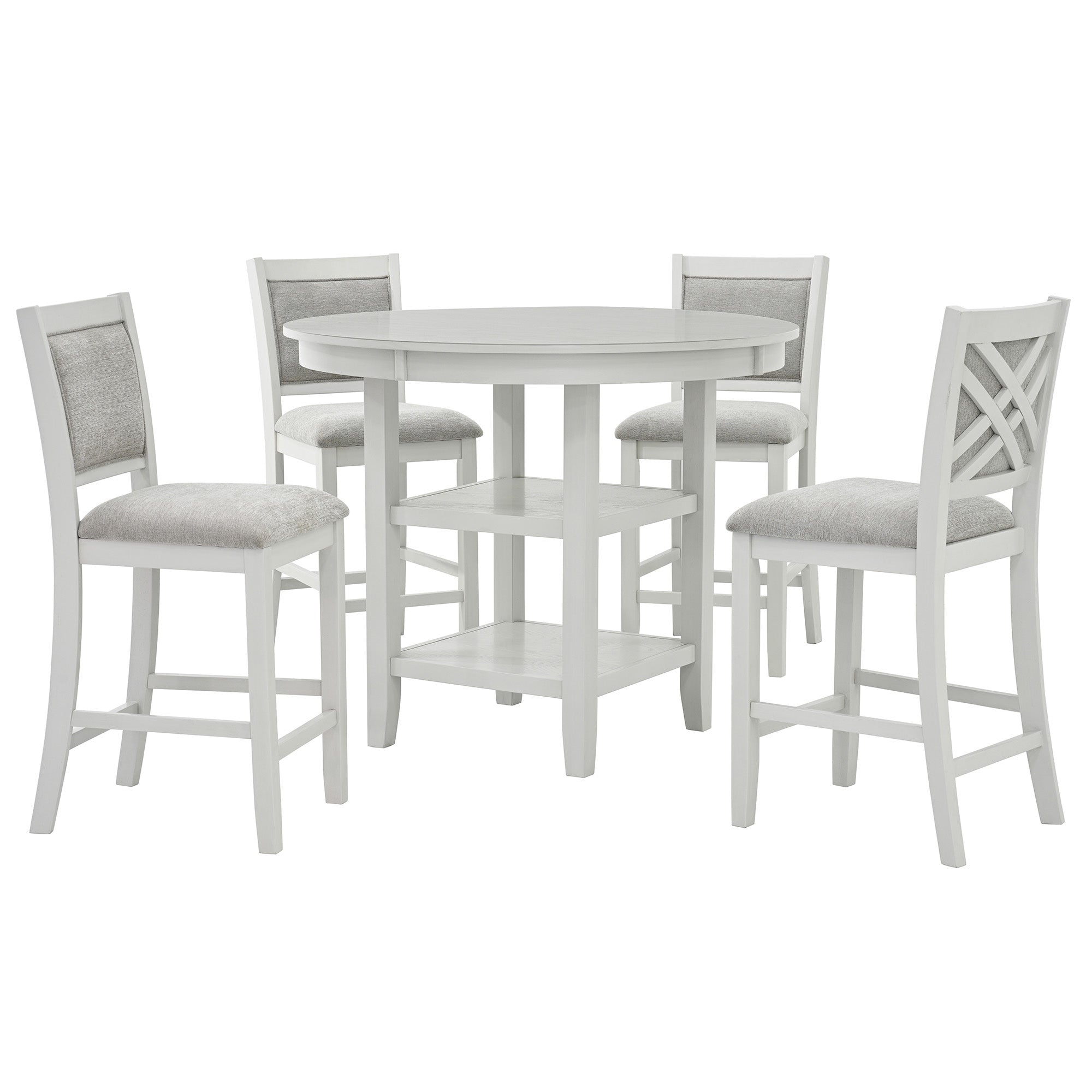 Samuel Pub Set White Wash