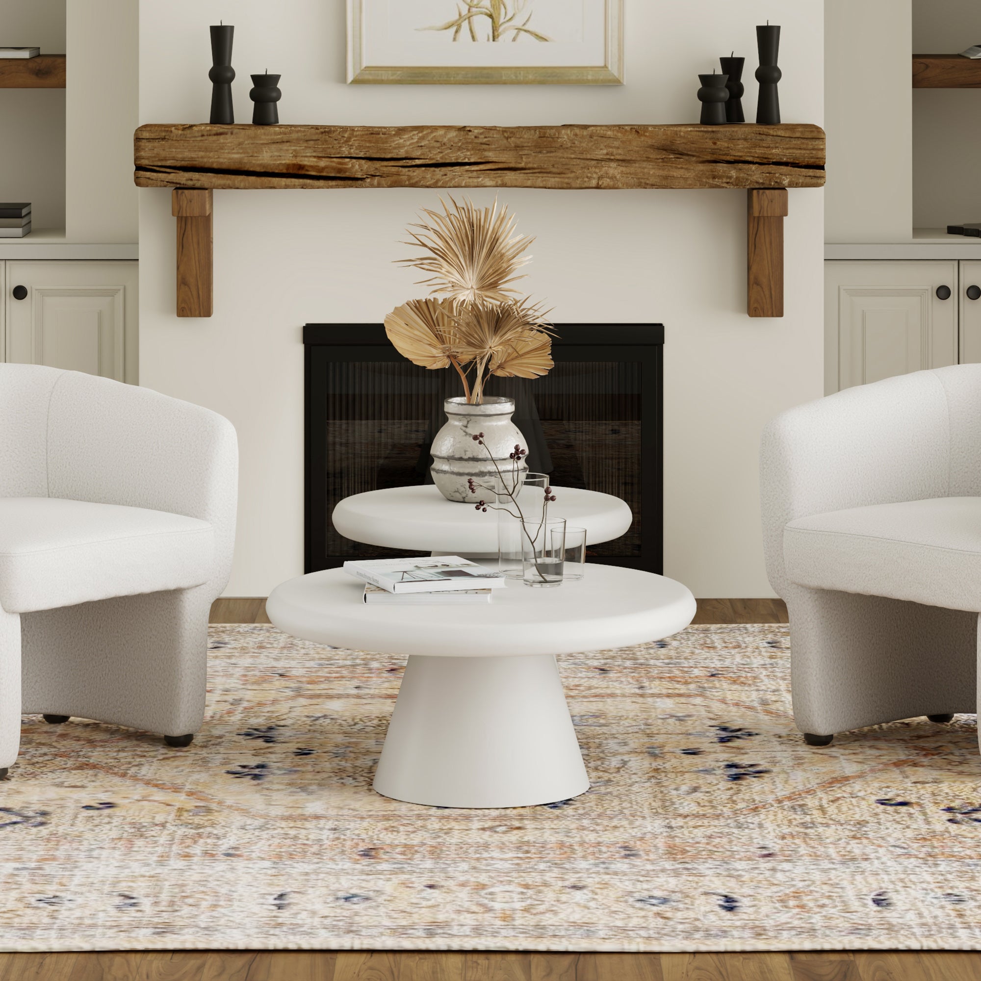 Galio Coffee Table Set White