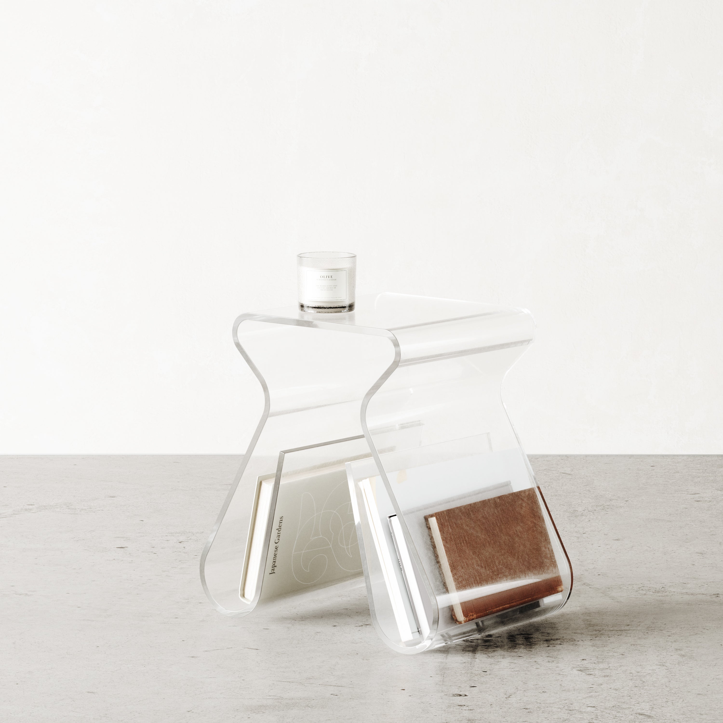 Magino Stool and Magazine Rack