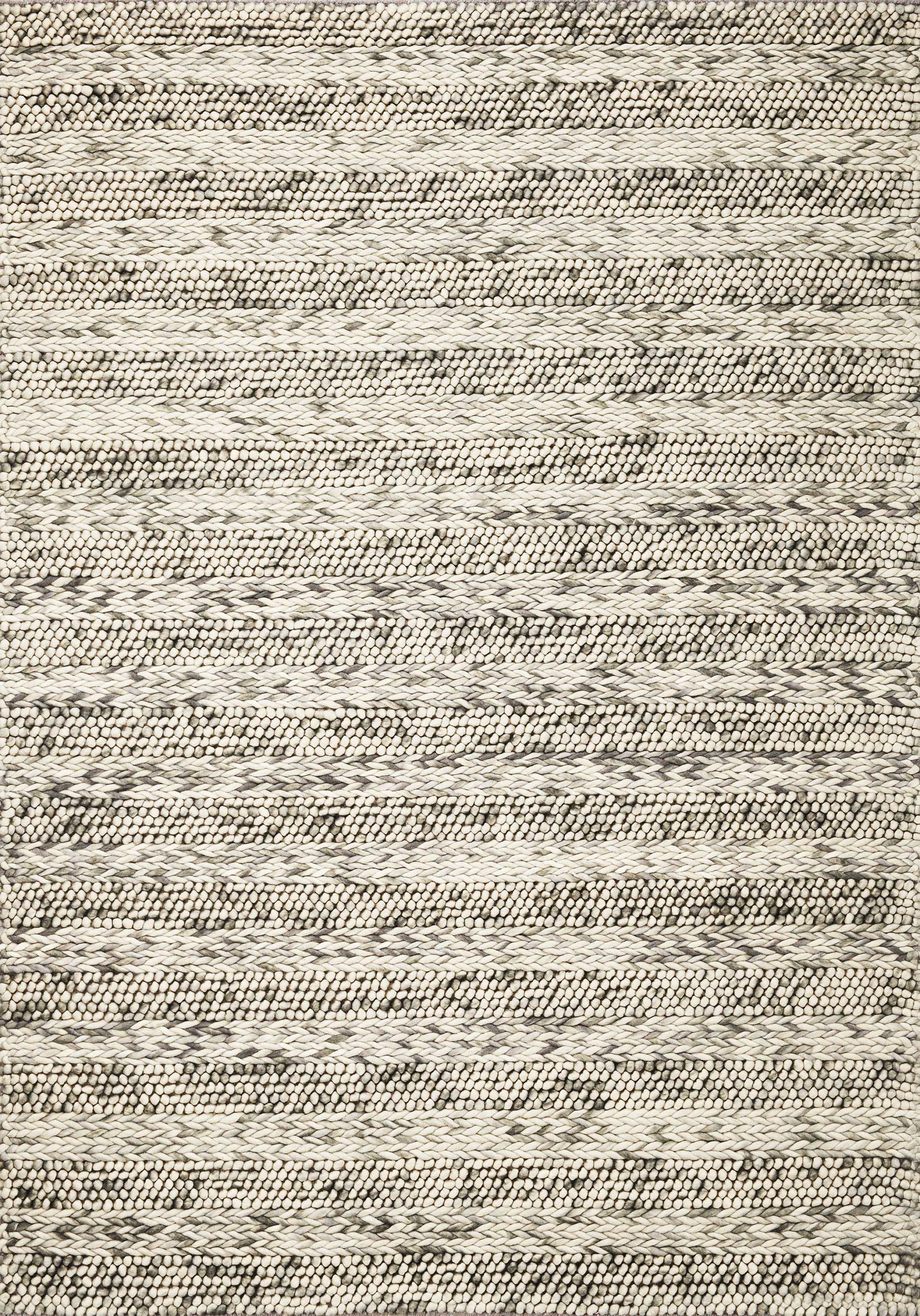 Wool Striped Hand Woven Area Rug