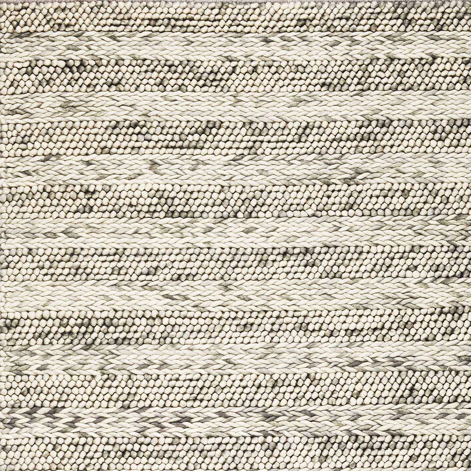 Wool Striped Hand Woven Area Rug