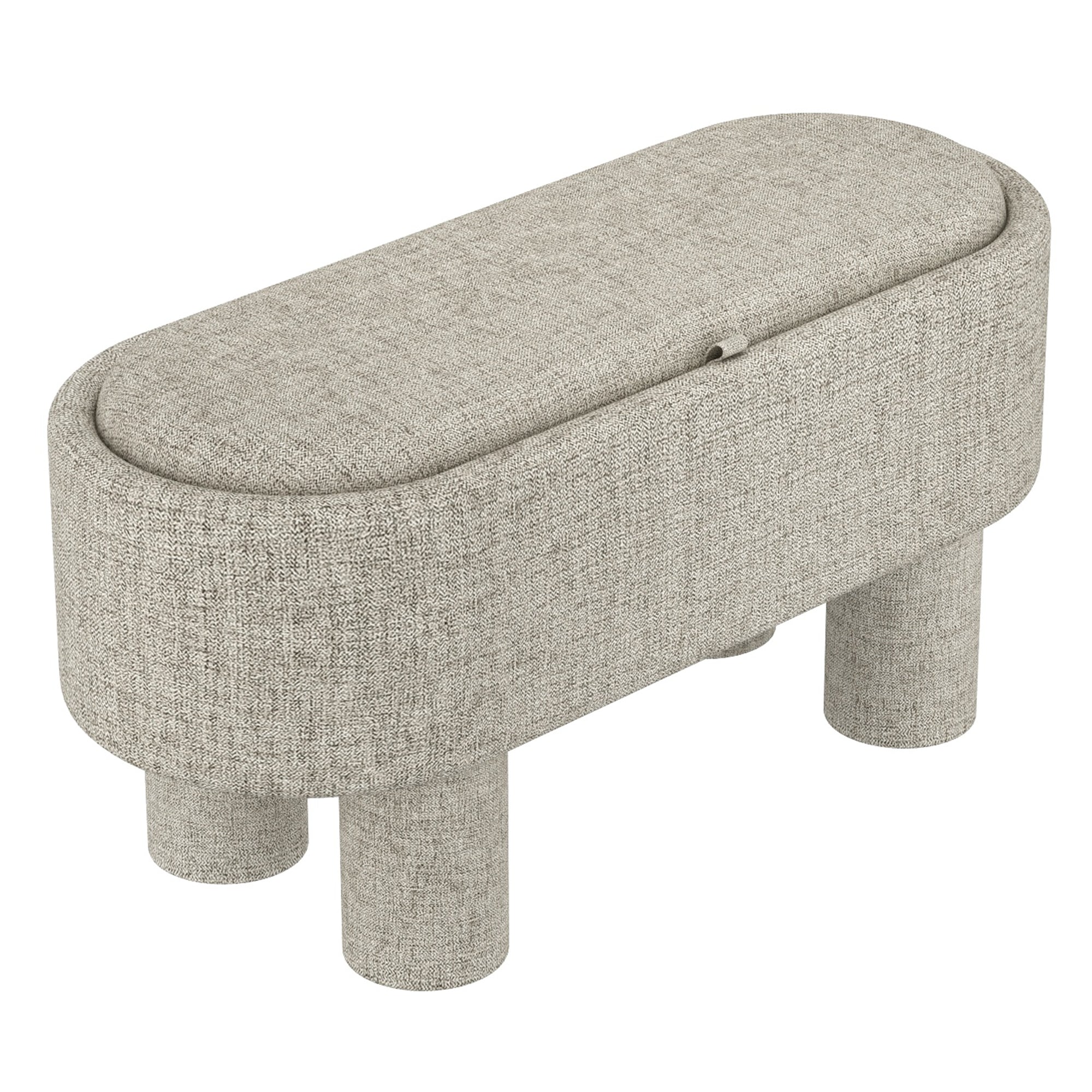 Sezron Storage Bench Warm Grey