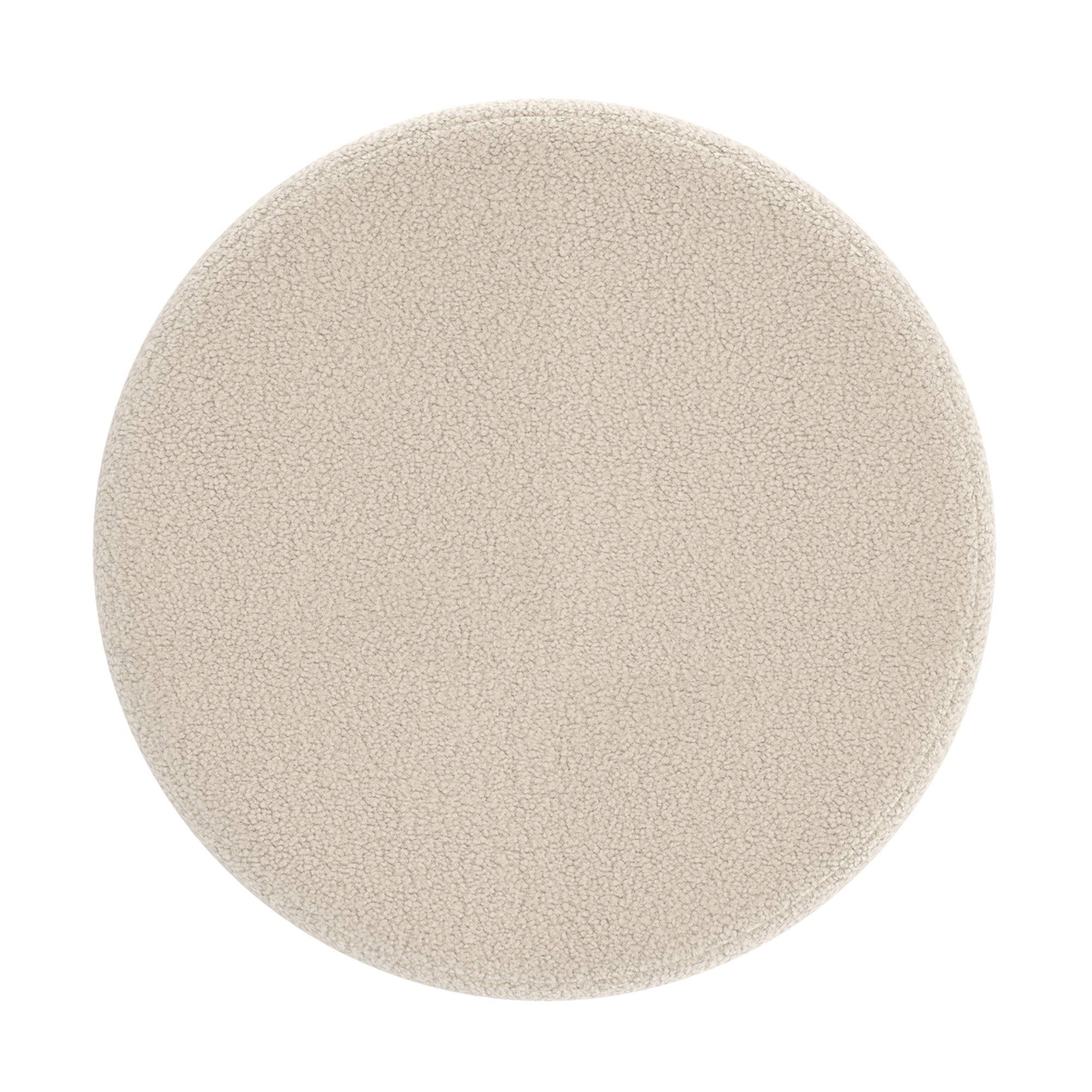 Novar Round Swivel Ottoman Cream