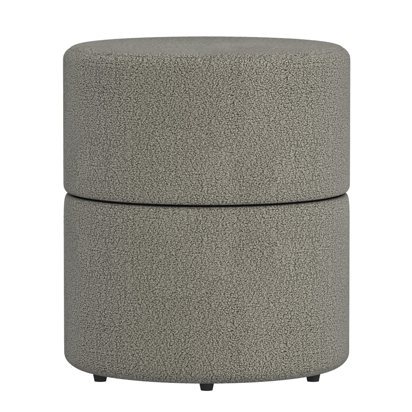 Novar Round Swivel Ottoman Warm Grey