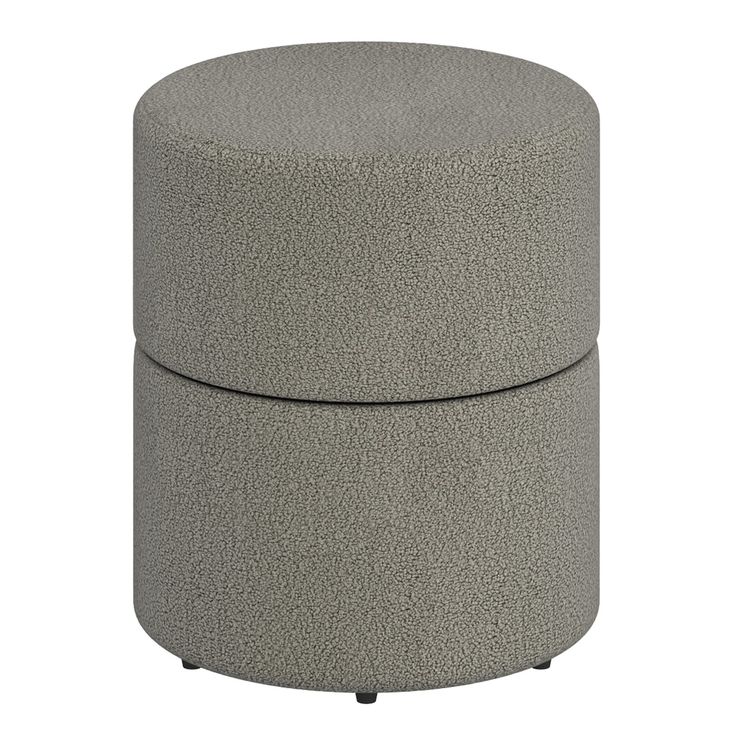 Novar Round Swivel Ottoman Warm Grey