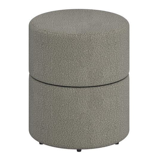 Novar Round Swivel Ottoman Warm Grey