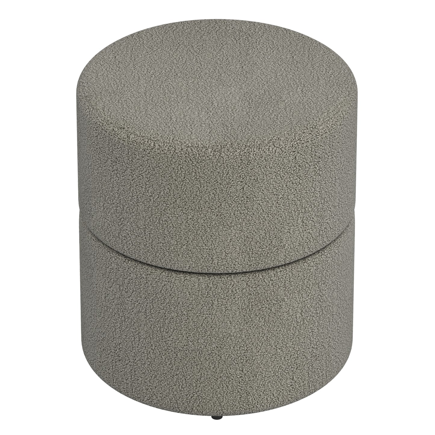 Novar Round Swivel Ottoman Warm Grey