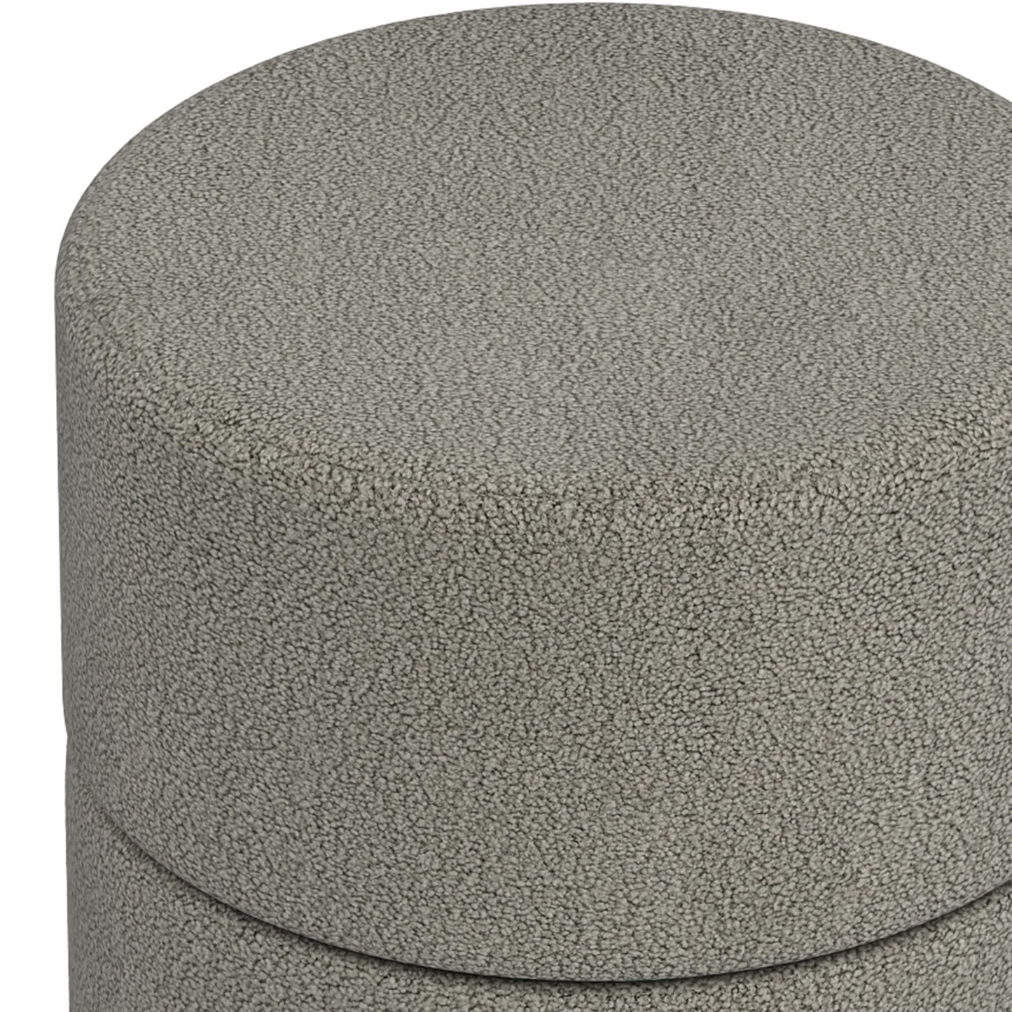 Novar Round Swivel Ottoman Warm Grey