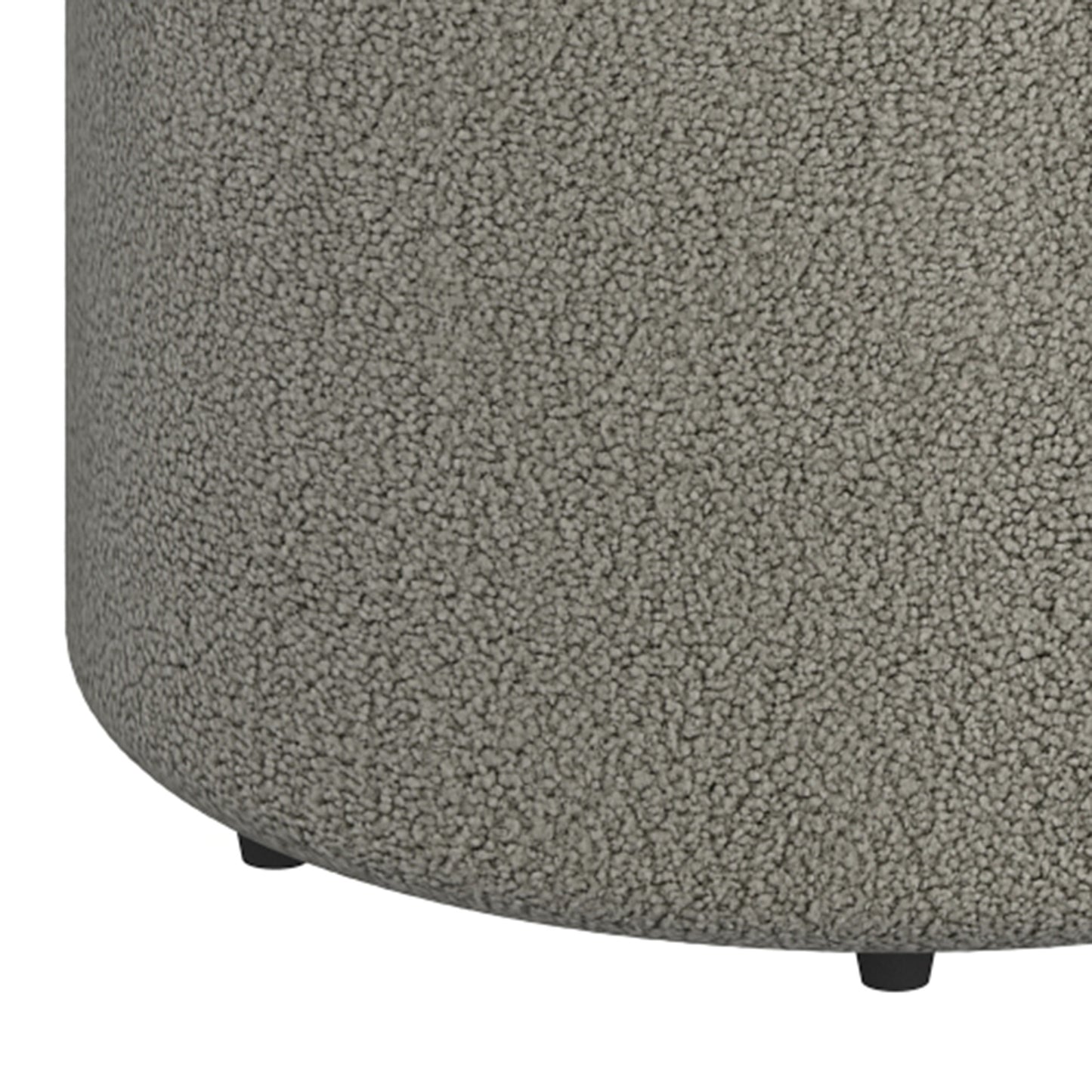 Novar Round Swivel Ottoman Warm Grey