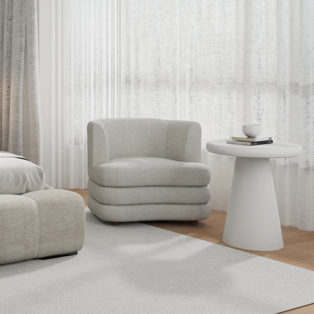 Dorian Accent Chair Beige