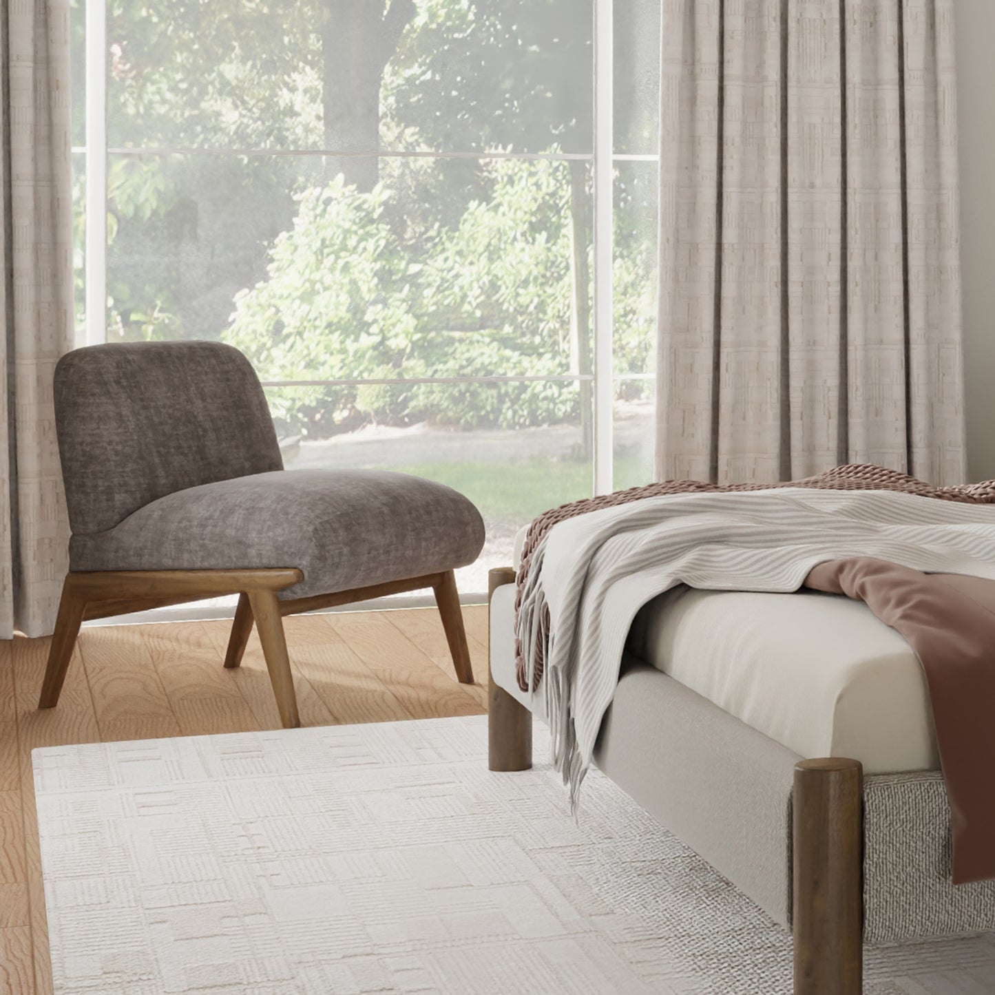 LISSON-ACCENT CHAIR-DARK TAUPE