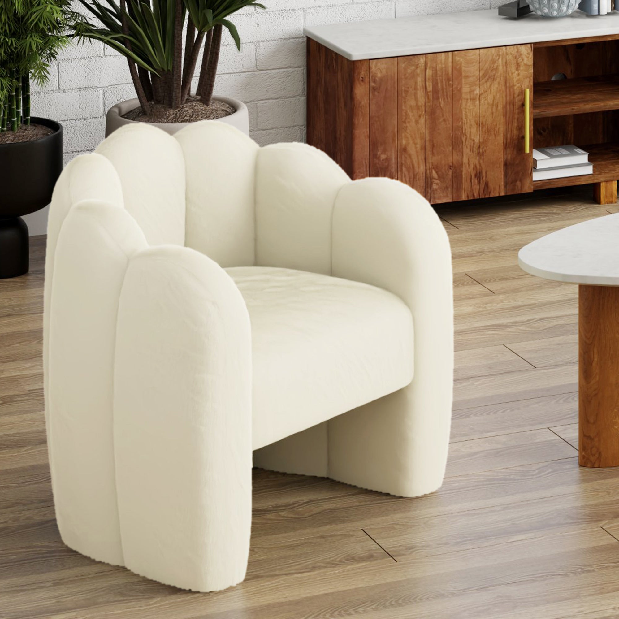 Pandora Accent Chair Ivory