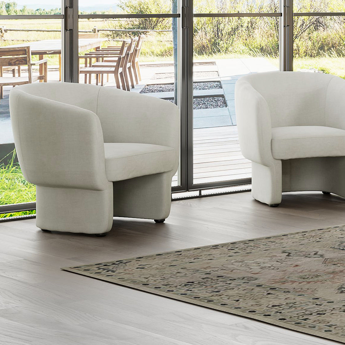 Sheri Accent Chair Beige