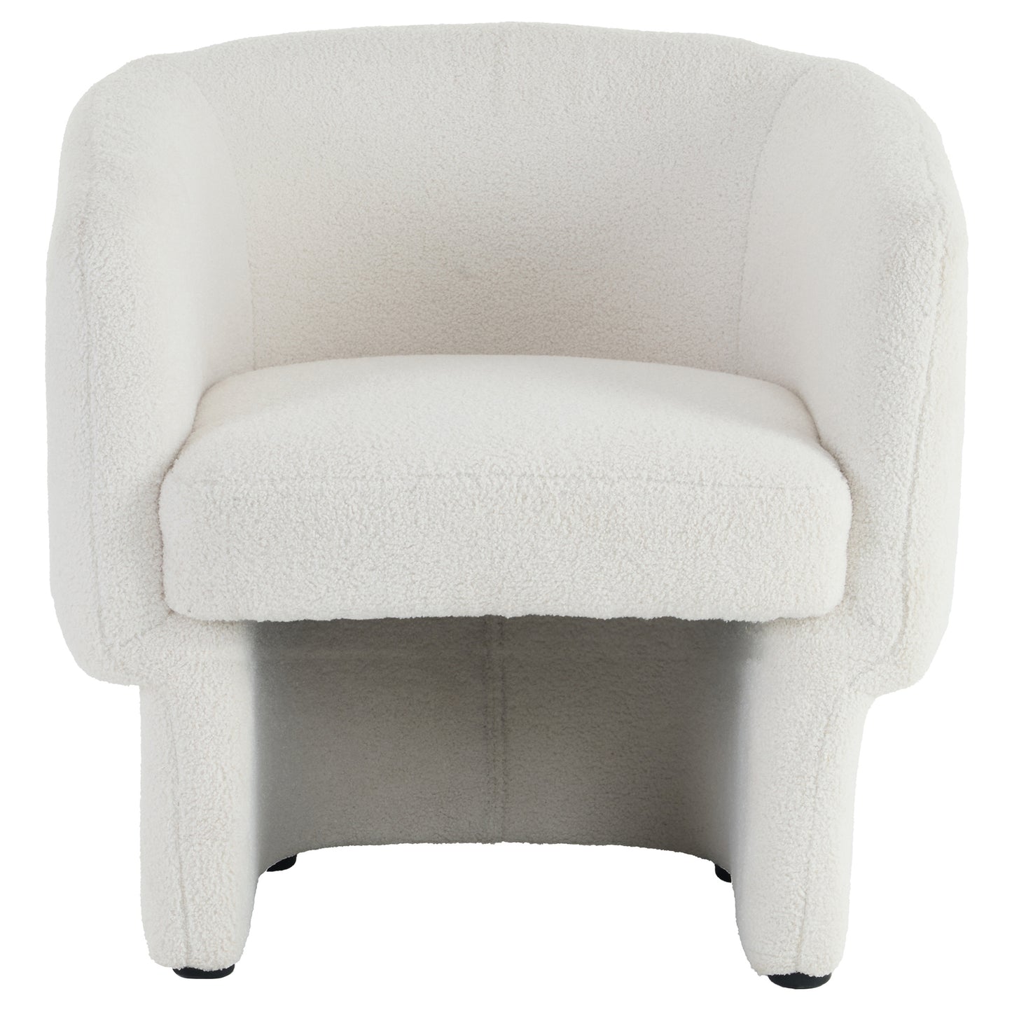 SHERI-ACCENT CHAIR-WHITE BOUCLE