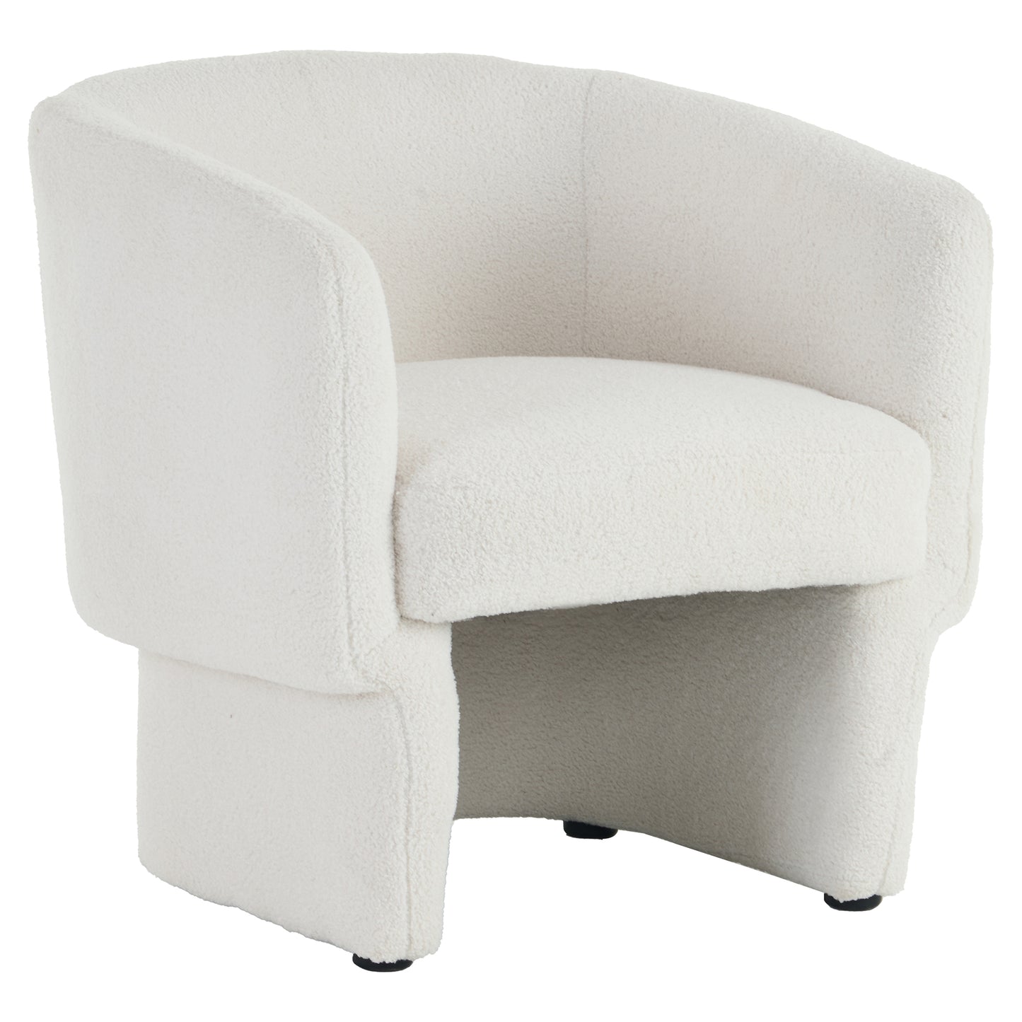 SHERI-ACCENT CHAIR-WHITE BOUCLE