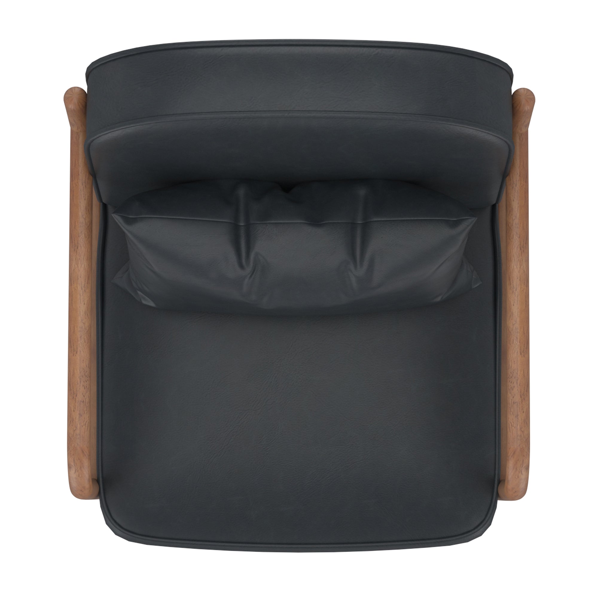 Fani Faux Leather Accent Chair