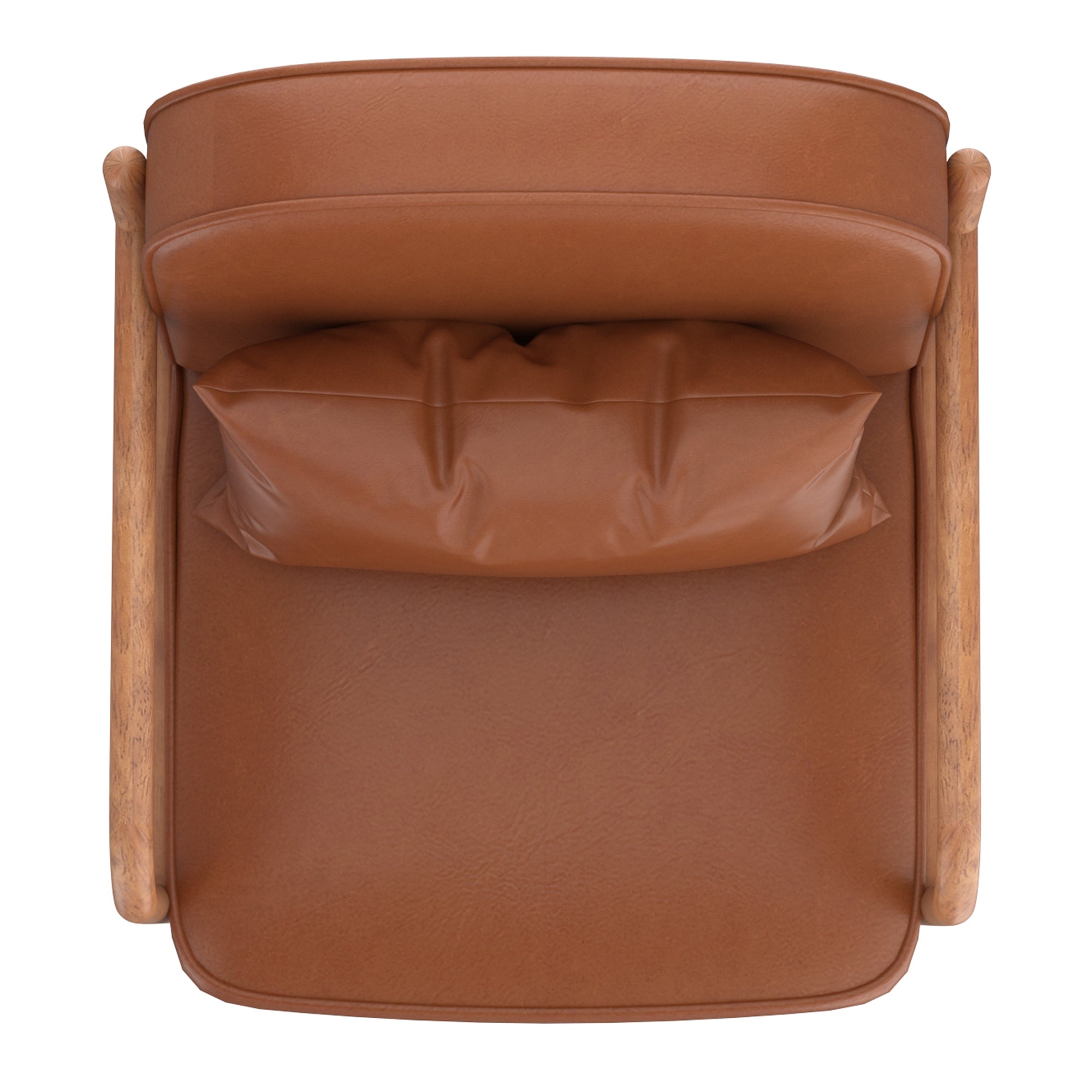 Fani Faux Leather Accent Chair