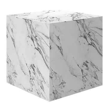 Artemis Square Accent Table Bulgari White