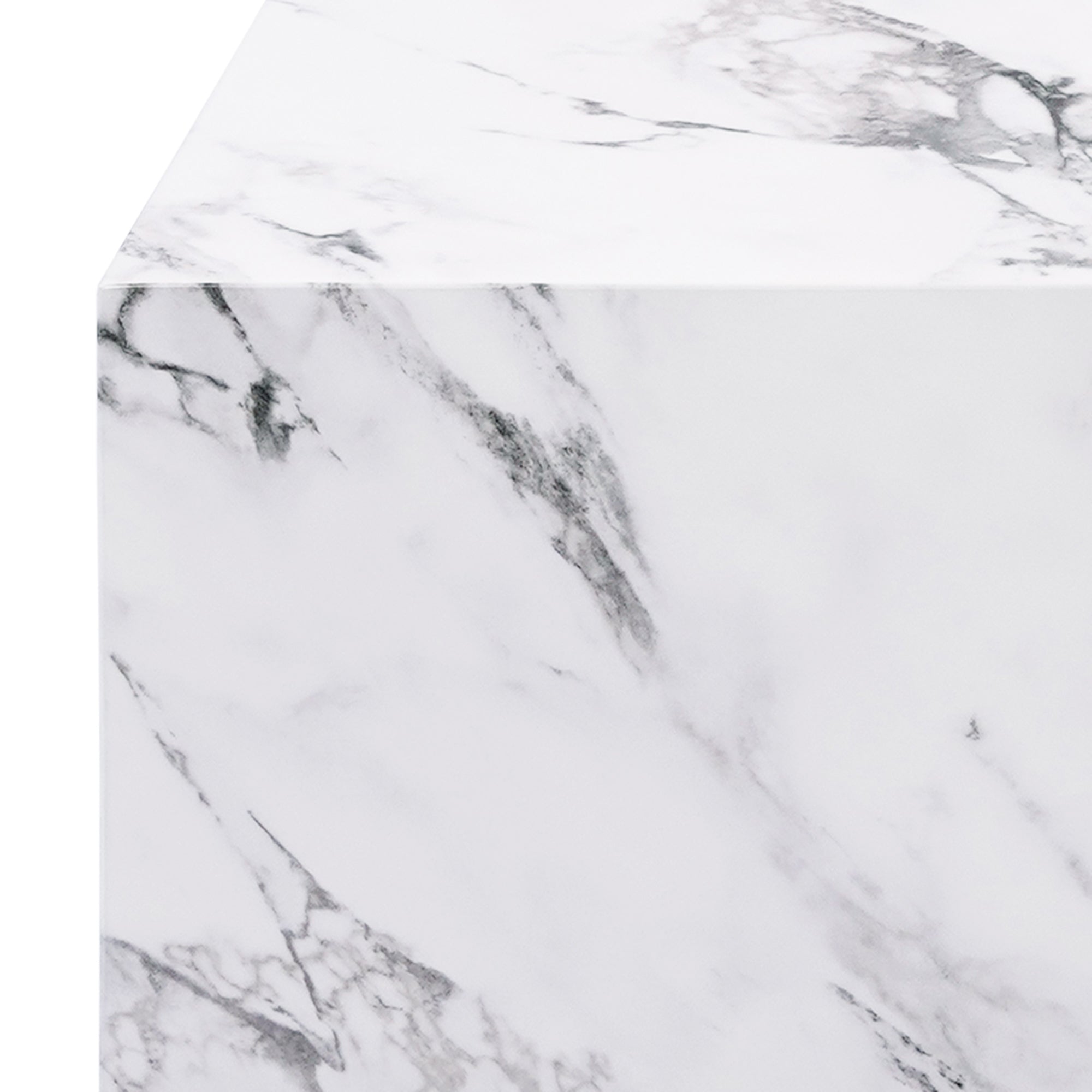 Artemis Tall Accent Table Bulgari White