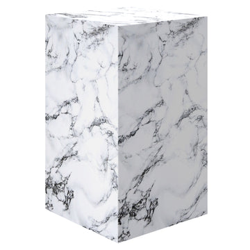Artemis Tall Accent Table Bulgari White